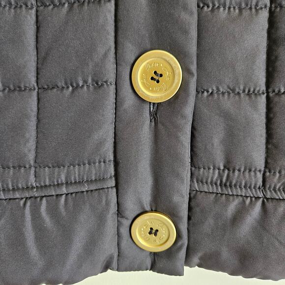 Super Cute! Au Lieu Ruffle Sleeve Vest, Black, Sz L - Picture 2 of 10